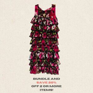 🌸 Bloome Girls Multicolor Ruffle Dress – Perfect for Your Little Fashionista!